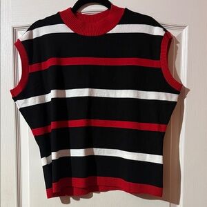 Pinup Couture Betty & Veronica Striped Sleeveless Knit Top 3x